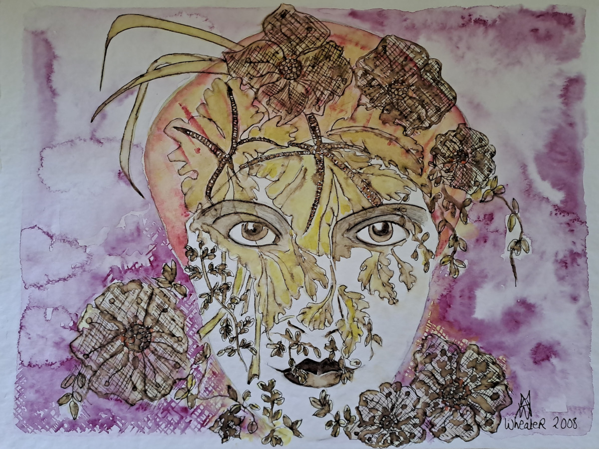 La Femme Végétale est une peinture de Maz